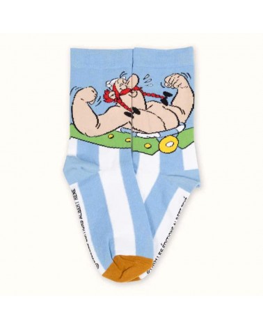Obelix - Chaussettes Asterix et Obelix Label Chaussette jolies pour femme originales pour homme chausset rigolotes drole Suisse