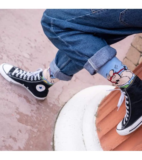 Obelix - Calze Asterix e Obelix Label Chaussette calze da uomo per donna divertenti simpatici particolari