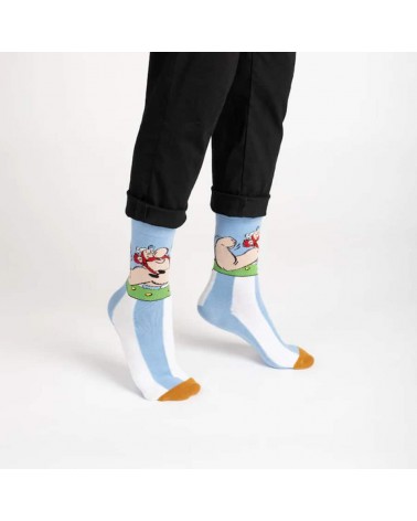 Obelix - Chaussettes Asterix et Obelix Label Chaussette jolies pour femme originales pour homme chausset rigolotes drole Suisse