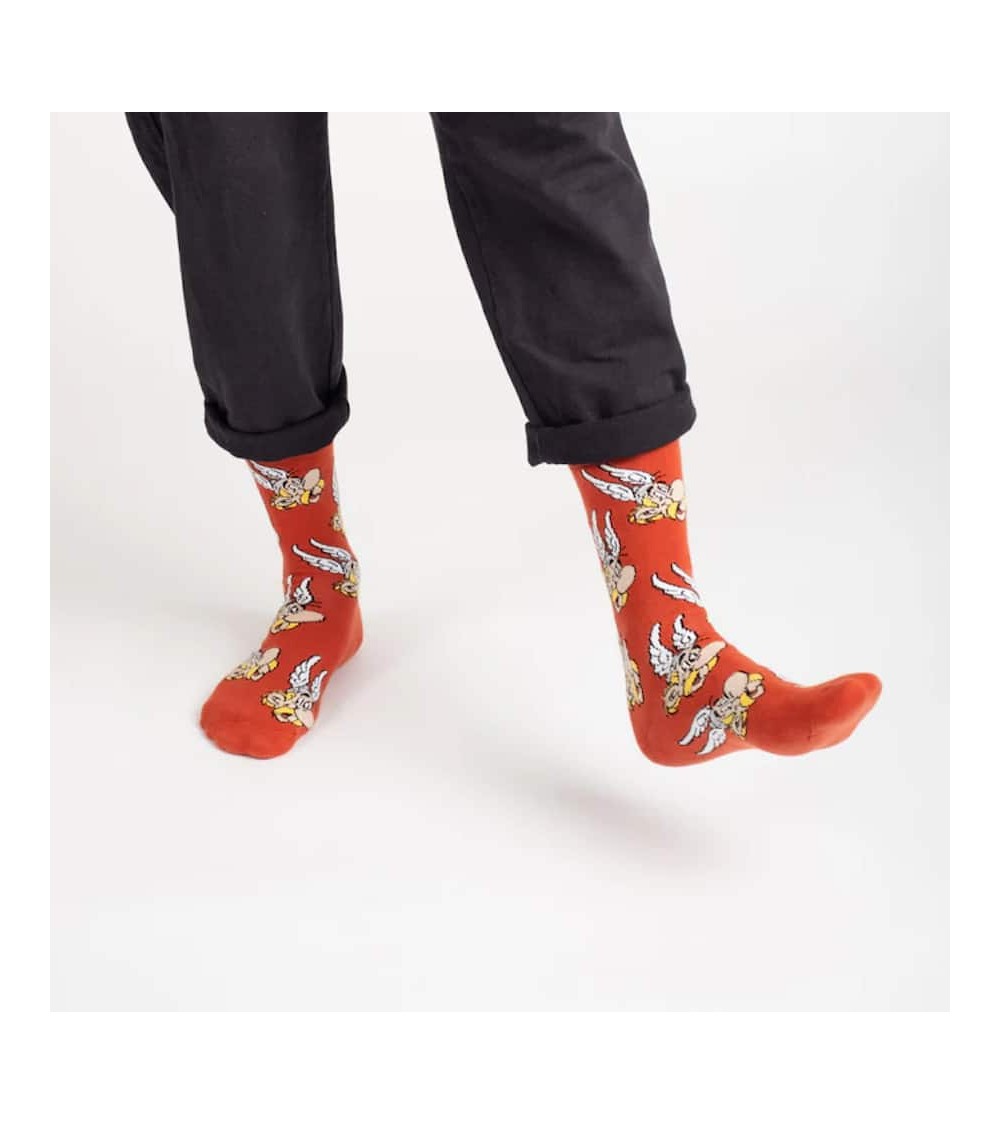 Asterix - Chaussettes Asterix et Obelix Label Chaussette jolies pour femme originales pour homme chausset rigolotes drole Suisse