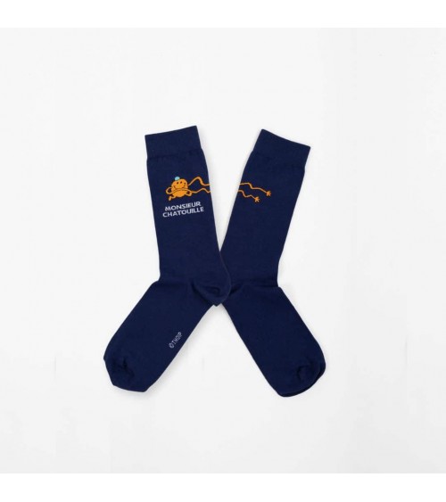 Monsieur Chatouille - Calze Monsieur Madame Label Chaussette calze da uomo per donna divertenti simpatici particolari