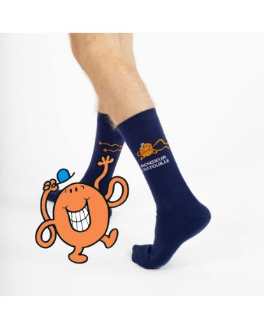 Monsieur Chatouille - Calze Monsieur Madame Label Chaussette calze da uomo per donna divertenti simpatici particolari