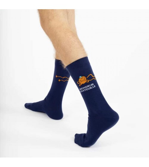 Monsieur Chatouille - Calze Monsieur Madame Label Chaussette calze da uomo per donna divertenti simpatici particolari
