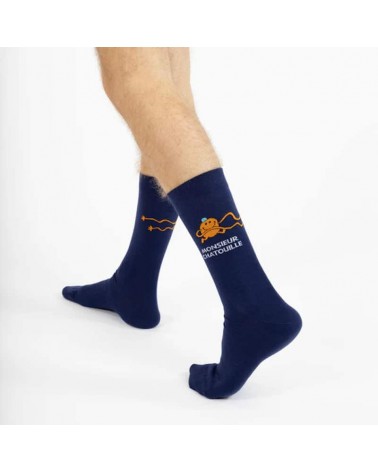 Monsieur Chatouille - Calze Monsieur Madame Label Chaussette calze da uomo per donna divertenti simpatici particolari
