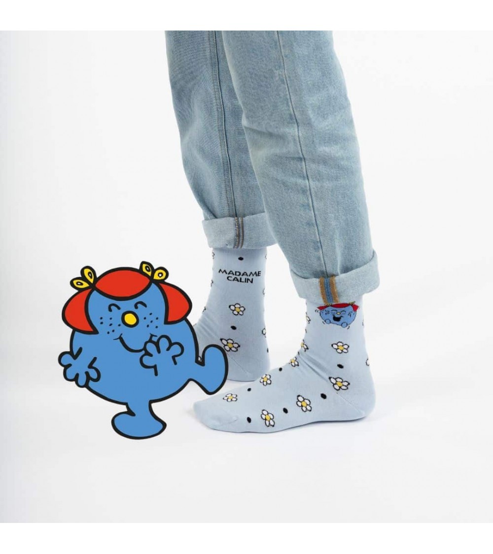 Piccola signorina Risate - Calzini originali da donna Label Chaussette calze da uomo per donna divertenti simpatici particolari