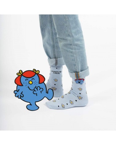 Little Miss Giggles - Mr. Men and Little Miss socks for women Label Chaussette funny crazy cute cool best pop socks for women...