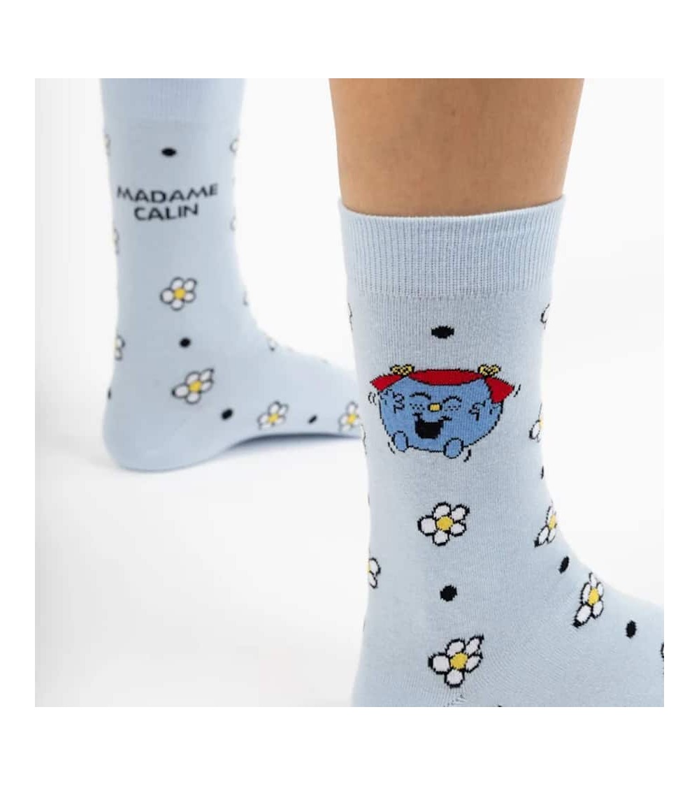 Madame Câlin - Chaussettes originales pour femme Monsieur Madame Label Chaussette jolies pour femme originales pour homme cha...