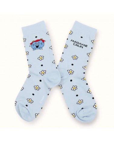 Madame Câlin - Chaussettes originales pour femme Monsieur Madame Label Chaussette jolies pour femme originales pour homme cha...