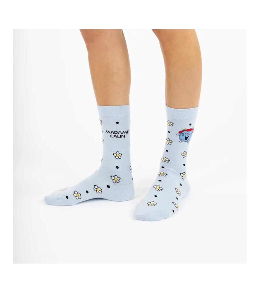 Madame Câlin - Chaussettes originales pour femme Monsieur Madame Label Chaussette jolies pour femme originales pour homme cha...