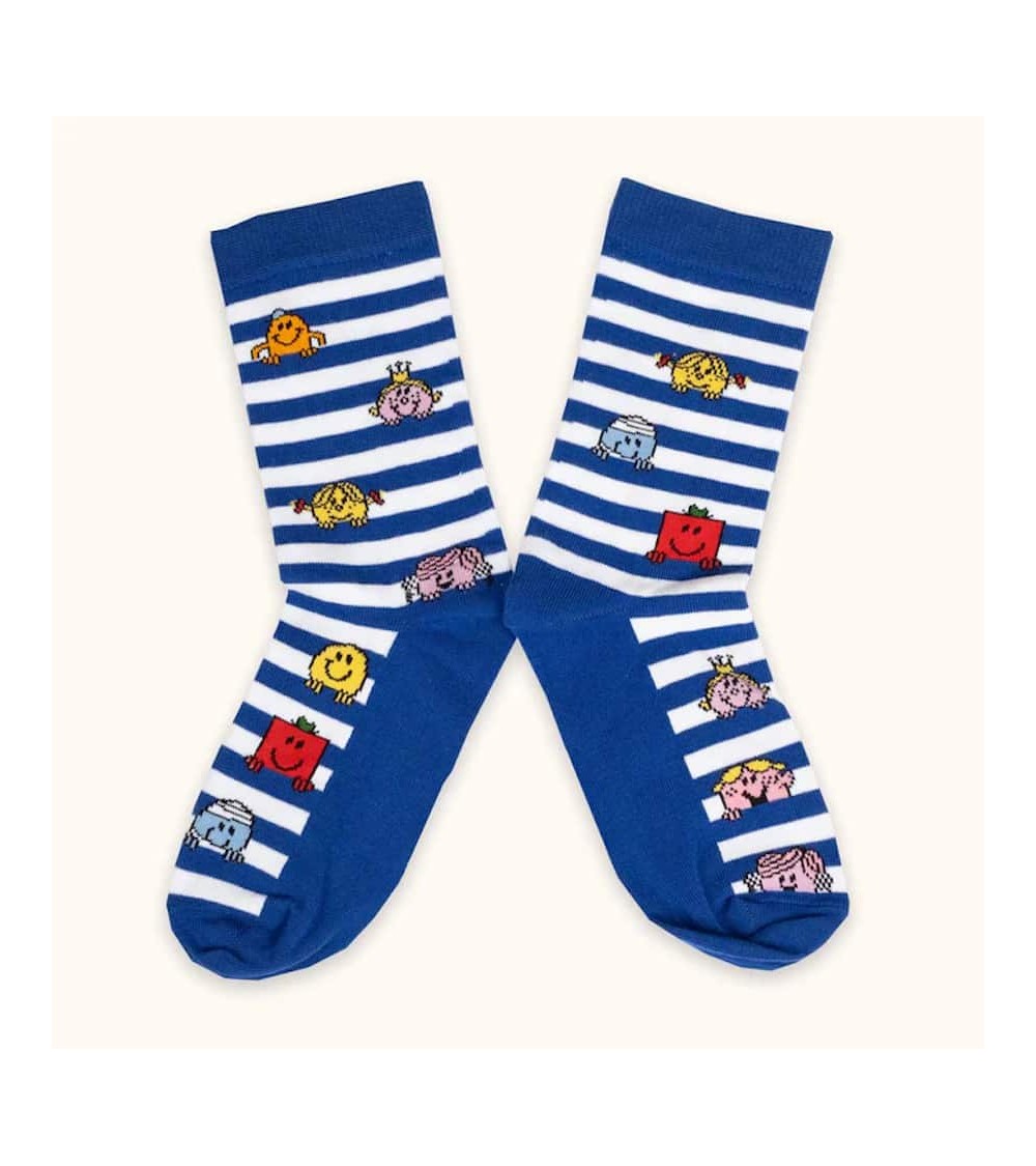 Mr. Men and Little Miss - Lustige Socken aus Baumwolle Label Chaussette socke kuschelsocken für damen lustig herren farbige c...