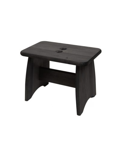 PALLI Ontano Nero oliato - Sgabello in legno, Scaletta EcoFurn