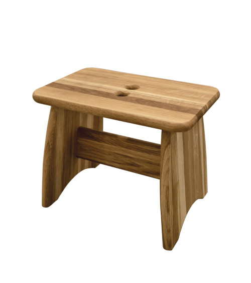 PALLI Frassino oliato - Sgabello in legno, Scaletta EcoFurn