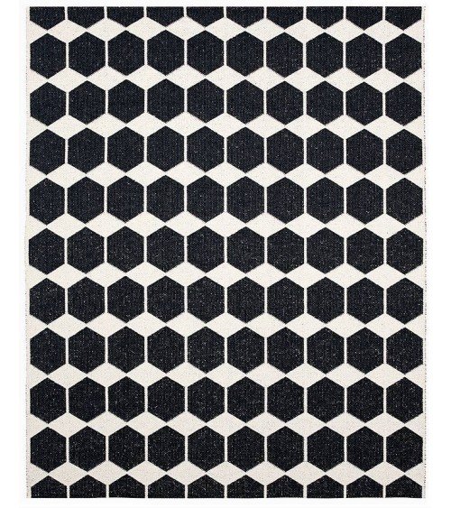 Vinyl Rug - ANNA Black Brita Sweden cool vinyl rugs runner for kitchen washable outdoor rugs