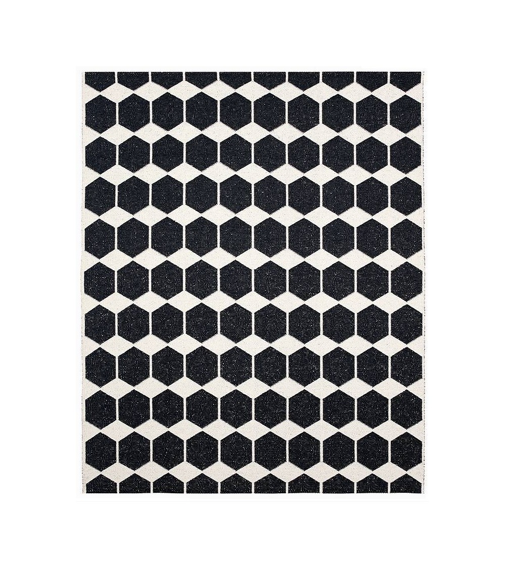Vinyl Rug - ANNA Black Brita Sweden cool vinyl rugs runner for kitchen washable outdoor rugs