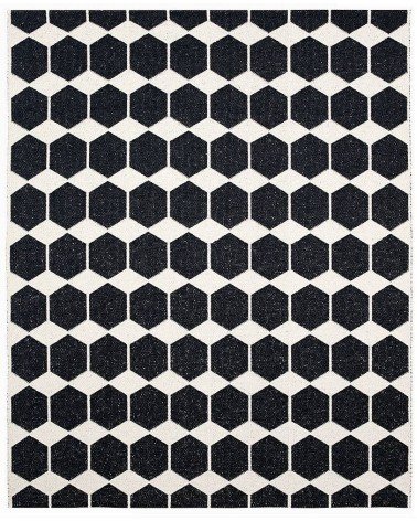 Vinyl Rug - ANNA Black Brita Sweden cool vinyl rugs runner for kitchen washable outdoor rugs