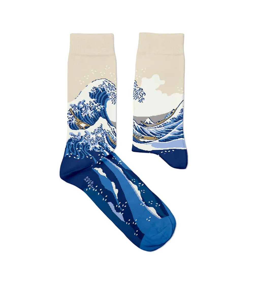 Hokusai, The Great Wave Off Kanagawa - Art Socks