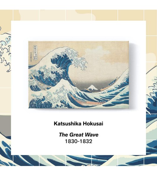 Hokusai, La grande onda di Kanagawa - Calze opere d'arte