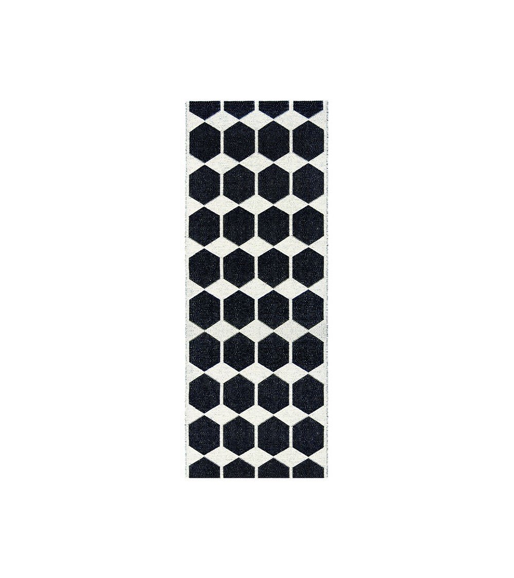 Vinyl Rug - ANNA Black Brita Sweden cool vinyl rugs runner for kitchen washable outdoor rugs