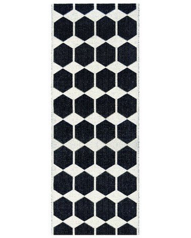 Vinyl Rug - ANNA Black Brita Sweden cool vinyl rugs runner for kitchen washable outdoor rugs