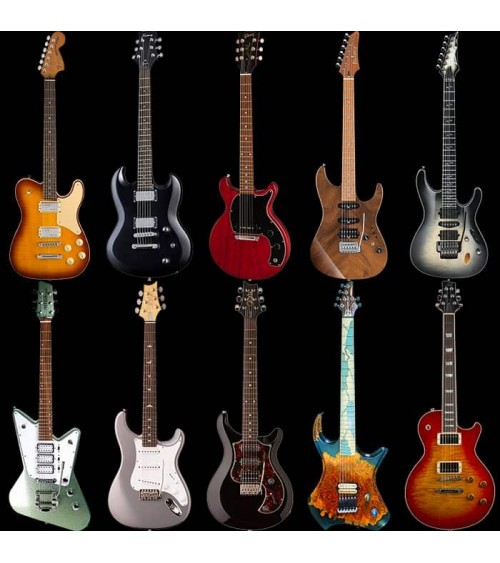 Six-String - Gitarren Socken, Musik Socken mit Gitarrenmotiv Sock Affairs socke kuschelsocken für damen lustig herren farbige...