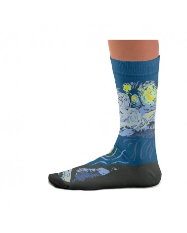Sternennacht - Vincent van Gogh Socken, Kunstsocken Sock Affairs socke kuschelsocken für damen lustig herren farbige coole so...