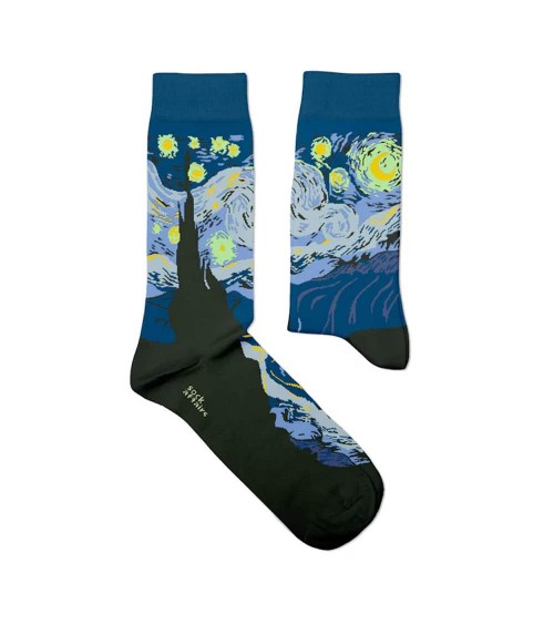 Sternennacht - Vincent van Gogh Socken, Kunstsocken Sock Affairs socke kuschelsocken für damen lustig herren farbige coole so...