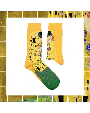 Le Baiser - Chaussettes Gustav Klimt Sock Affairs jolies pour femme originales pour homme chausset rigolotes drole Suisse