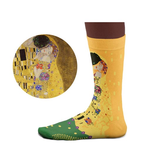 Le Baiser - Chaussettes Gustav Klimt Sock Affairs jolies pour femme originales pour homme chausset rigolotes drole Suisse