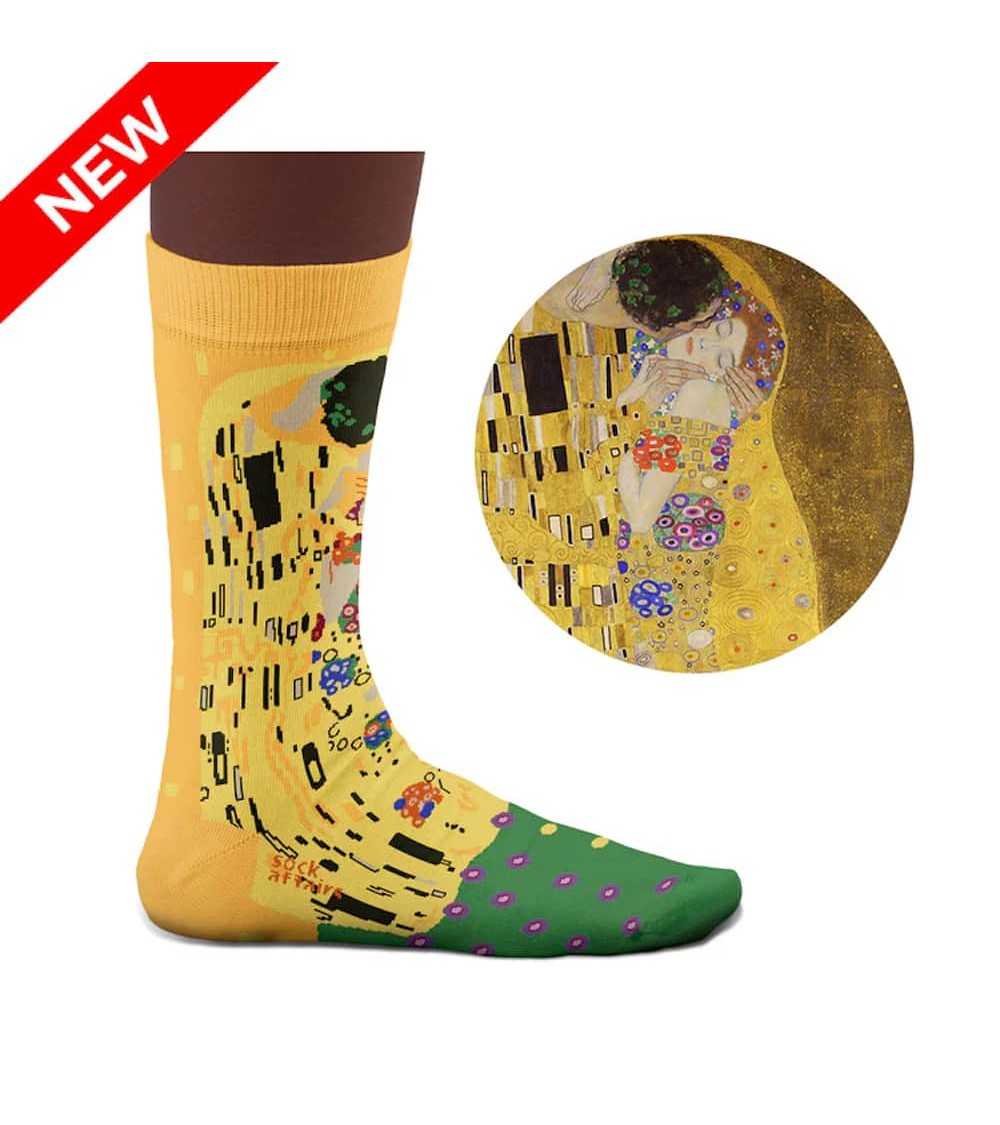 Le Baiser - Chaussettes Gustav Klimt Sock Affairs jolies pour femme originales pour homme chausset rigolotes drole Suisse