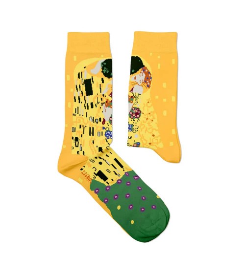 Le Baiser - Chaussettes Gustav Klimt Sock Affairs jolies pour femme originales pour homme chausset rigolotes drole Suisse
