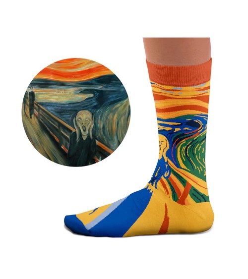 Edvard Munch, The Scream - Cool Art Socks