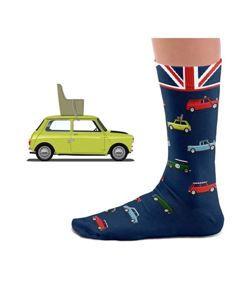 MINI - Chaussettes originales en coton Heel Tread jolies pour femme originales pour homme chausset rigolotes drole Suisse