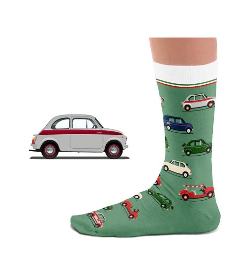500 - Calze FIAT 500 Heel Tread calze da uomo per donna divertenti simpatici particolari