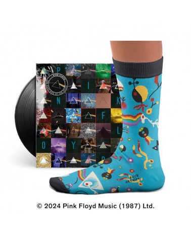 Dark Side of the Moon - Bleu - Chaussettes Pink Floyd Sock Affairs jolies pour femme originales pour homme chausset rigolotes...