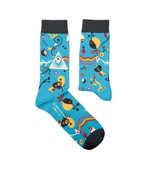 Dark Side of the Moon - Bleu - Chaussettes Pink Floyd Sock Affairs jolies pour femme originales pour homme chausset rigolotes...
