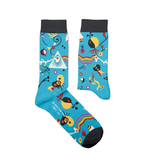 Dark Side of the Moon - Blue - Pink Floyd Music Socks