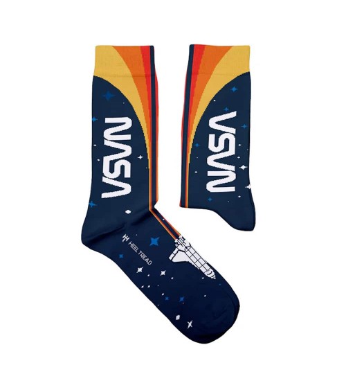Espace - Chaussettes originales NASA Heel Tread jolies pour femme originales pour homme chausset rigolotes drole Suisse
