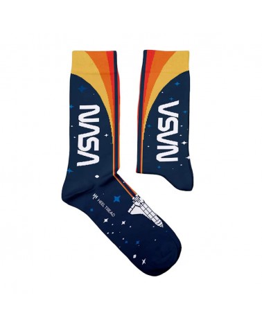Espace - Chaussettes originales NASA Heel Tread jolies pour femme originales pour homme chausset rigolotes drole Suisse