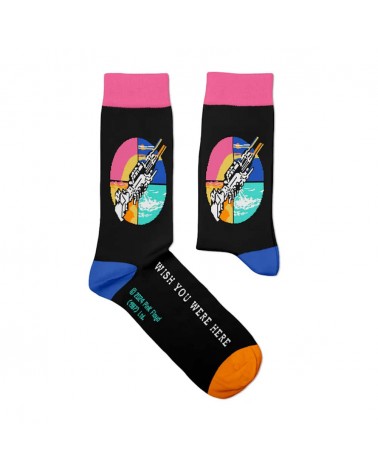 Wish You Were Here - Pink Floyd Musik Socken Sock Affairs socke kuschelsocken für damen lustig herren farbige coole socken