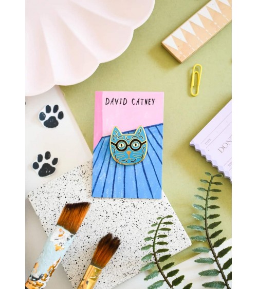 Pin Anstecker, Anstecknadel Katze - David Catney Niaski Anstecknadel Ansteckpins pins anstecknadeln kaufen