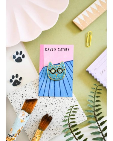 Pin Anstecker, Anstecknadel Katze - David Catney Niaski Anstecknadel Ansteckpins pins anstecknadeln kaufen
