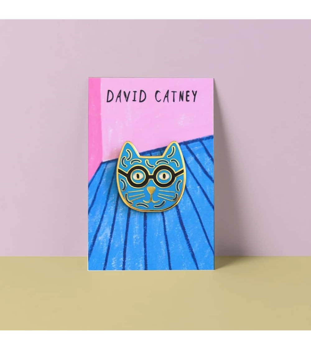 Cat Enamel Pin - David Catney Niaski broches and pins hat pin badges collectible