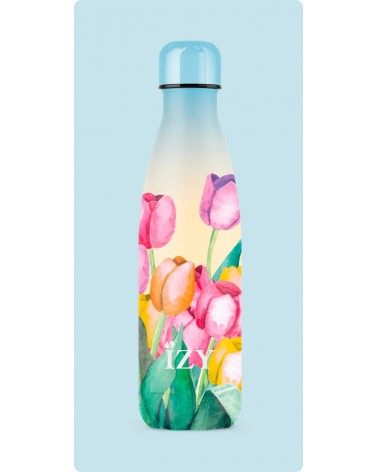Tulip field - Thermos Bootle 500ml IZY Bottles best water bottle