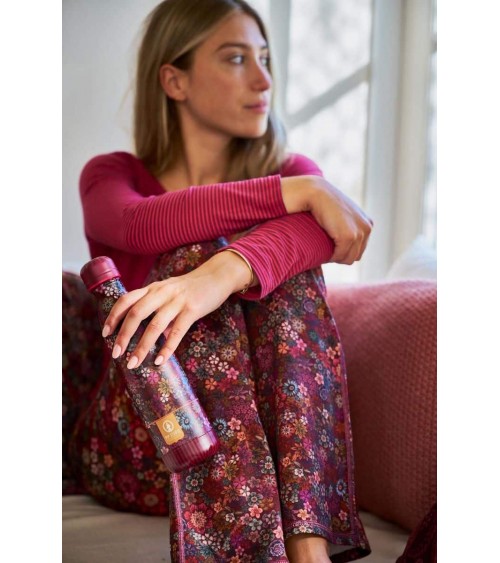 Alle Blumen - Thermo Trinkflasche - Rot IZY Bottles trink thermos flaschen wasserflaschen sport kaufen
