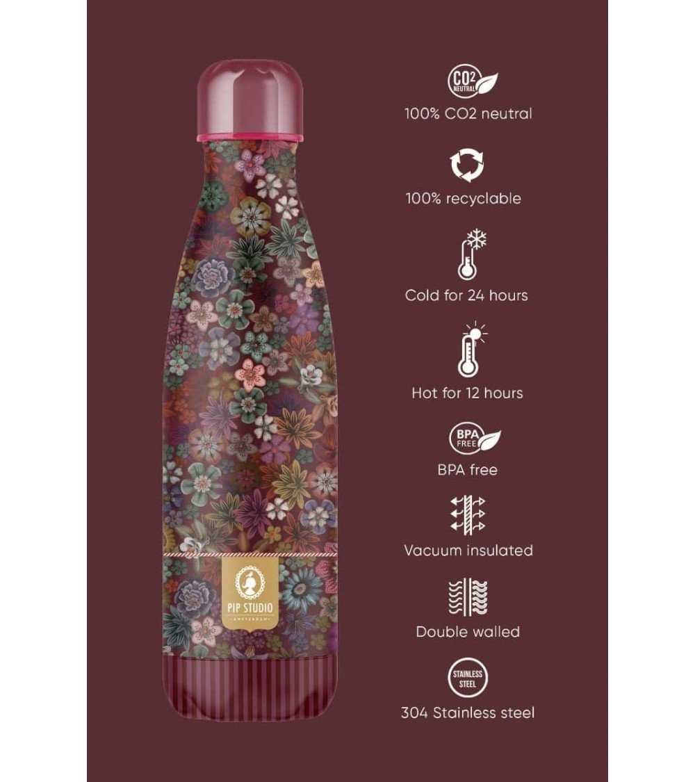 All flowers - Thermos Bootle 500 ml - Red IZY Bottles best water bottle