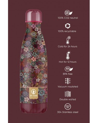 All flowers - Thermos Bootle 500 ml - Red IZY Bottles best water bottle