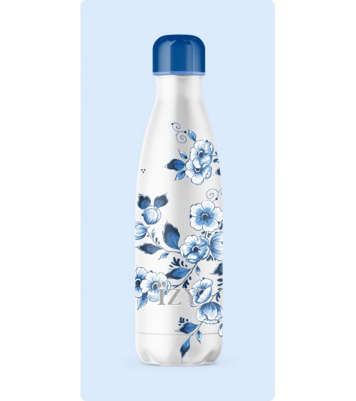 Blossom - Thermos Bootle Delft blue IZY Bottles best water bottle