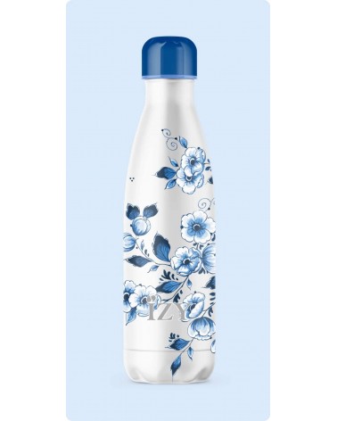 Blossom - Thermos Bootle Delft blue IZY Bottles best water bottle