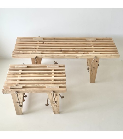 EcoBench 60 cm Lärche - Sitzbank - AUSSTELLUNGSMODELL EcoFurn Kitatori Schweiz kaufen