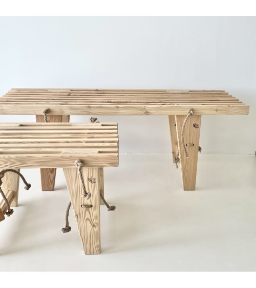 EcoBench 120 cm Lärche - Sitzbank - AUSSTELLUNGSMODELL EcoFurn Kitatori Schweiz kaufen